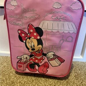 Pink Minnie Mouse Carry On Suitcase